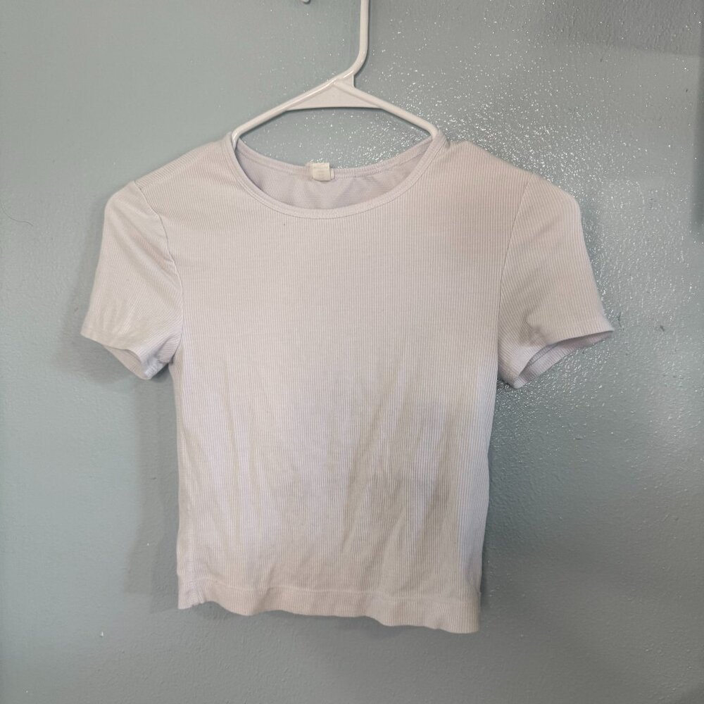 yogalicious green and white crop top